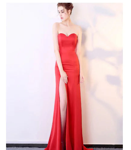 Slit Dress, Slit Maxi Dress, Spaghetti Strap Dress